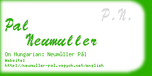 pal neumuller business card